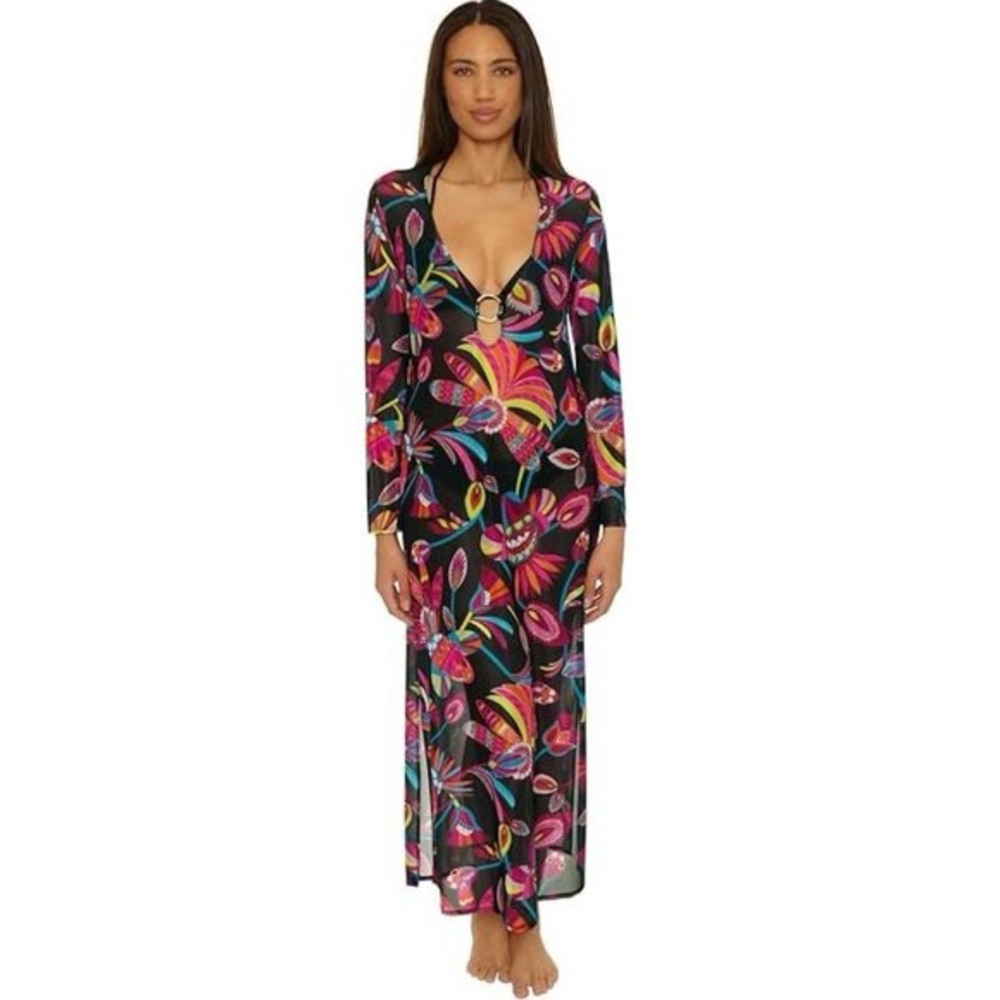 Luminary Mesh Maxi Cover-Up Dress